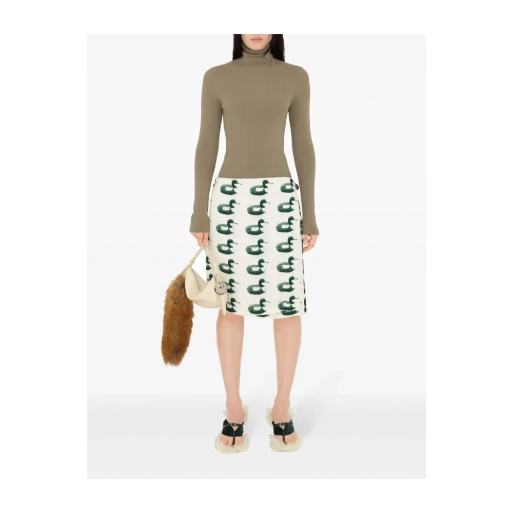 Burberry Shield Sling Mini Parel Tas Beige Dames