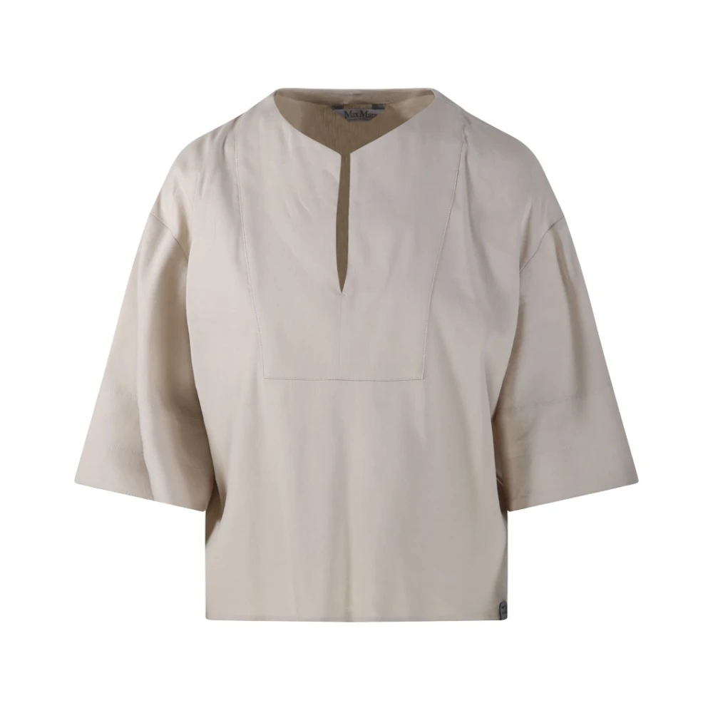 Max Mara Women's Beige Blouses, Xs, Sospiro Blouse