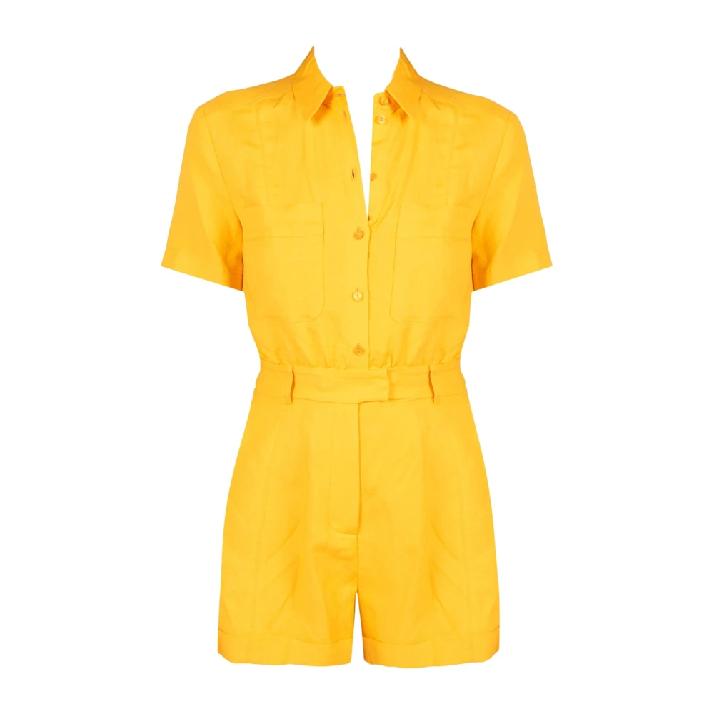 Patrizia Pepe Femme Orange Combinaisons Et Ensembles, Taille: 38 Fr Jumpsuits