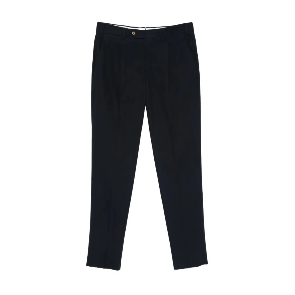 Pt Torino Men's Blue Suit Trousers, 2XL, Pleated-Detail Trousers