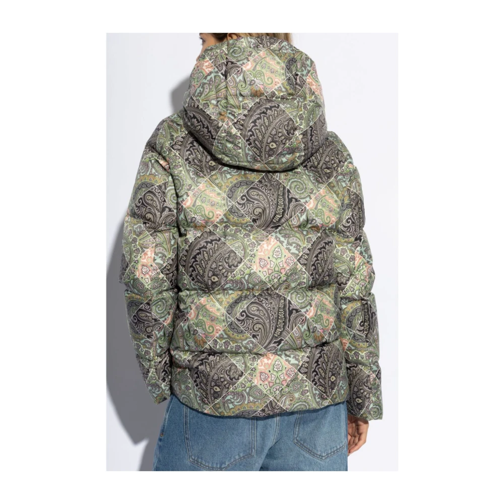 ETRO Witte Parka Jas voor Vrouwen Multicolor Dames