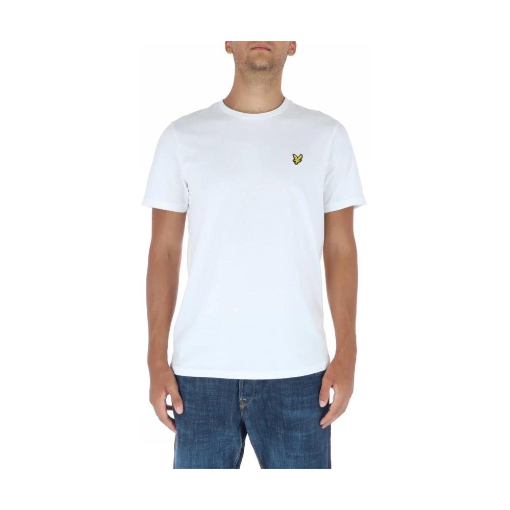 Lyle & Scott Uomo Bianco - Plain T-Shirt - Tops - S - Immagine 4