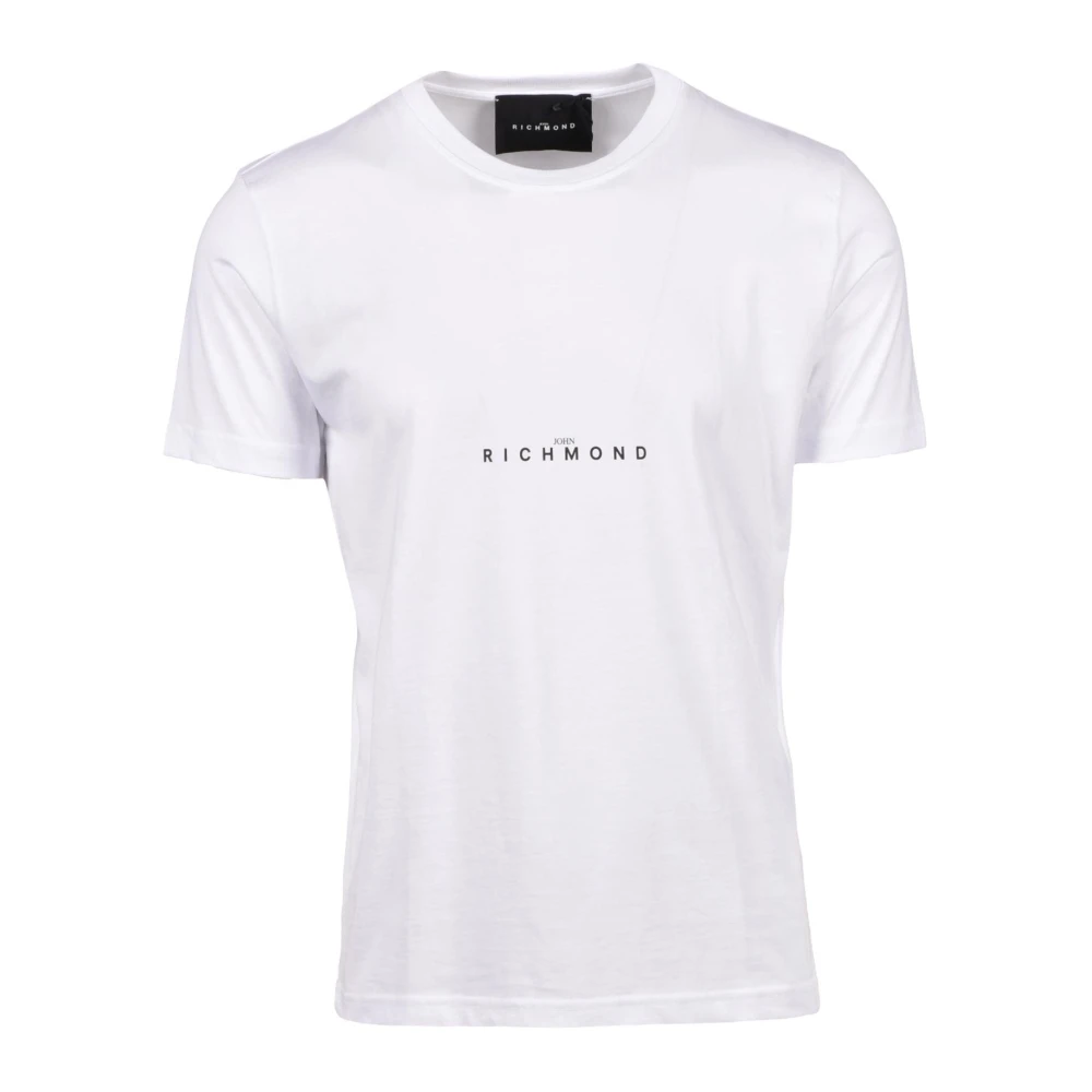John Richmond Katoenen T-shirt White Heren
