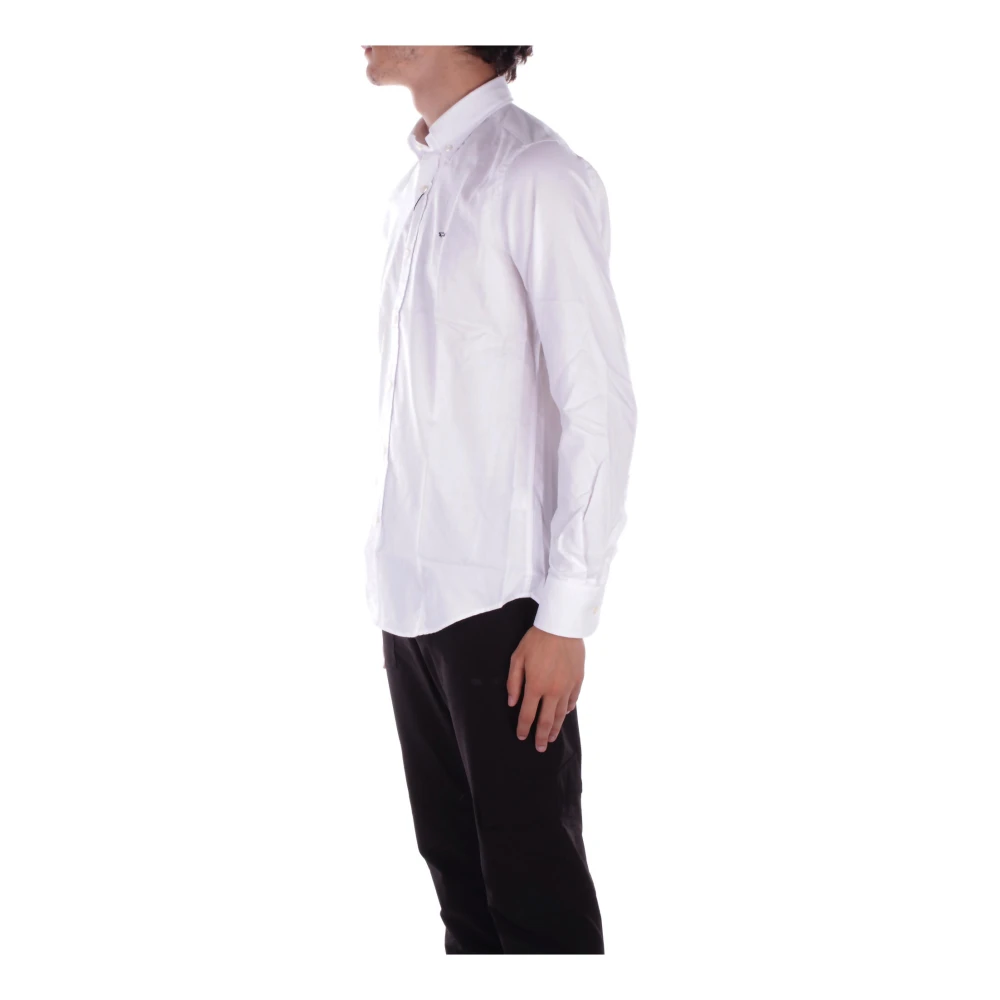 PAUL & SHARK Yachting Logo Front Button Shirt White Heren