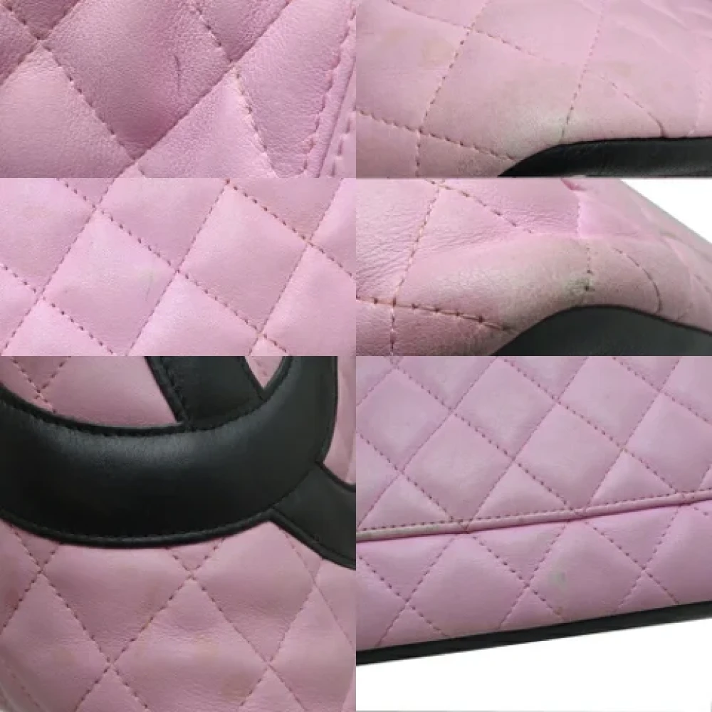 Chanel Vintage Pre-owned Leather chanel-bags Pink Dames