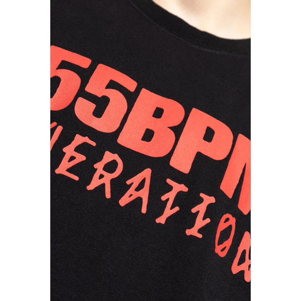 44 Label Group T-shirt met ronde hals Black Heren