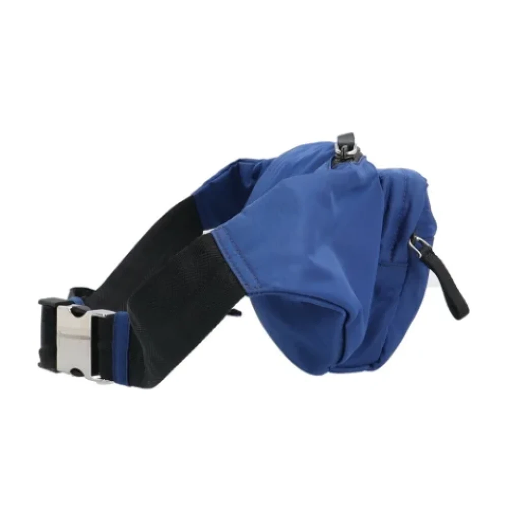 Prada Vintage Pre-owned Nylon prada-bags Blue Dames