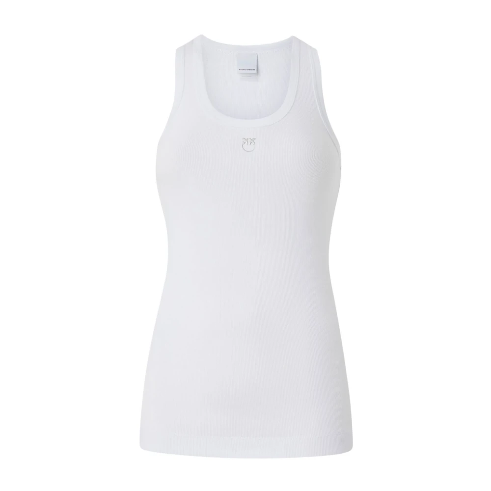 Pinko Witte Mouwloze Racerback Top White Dames