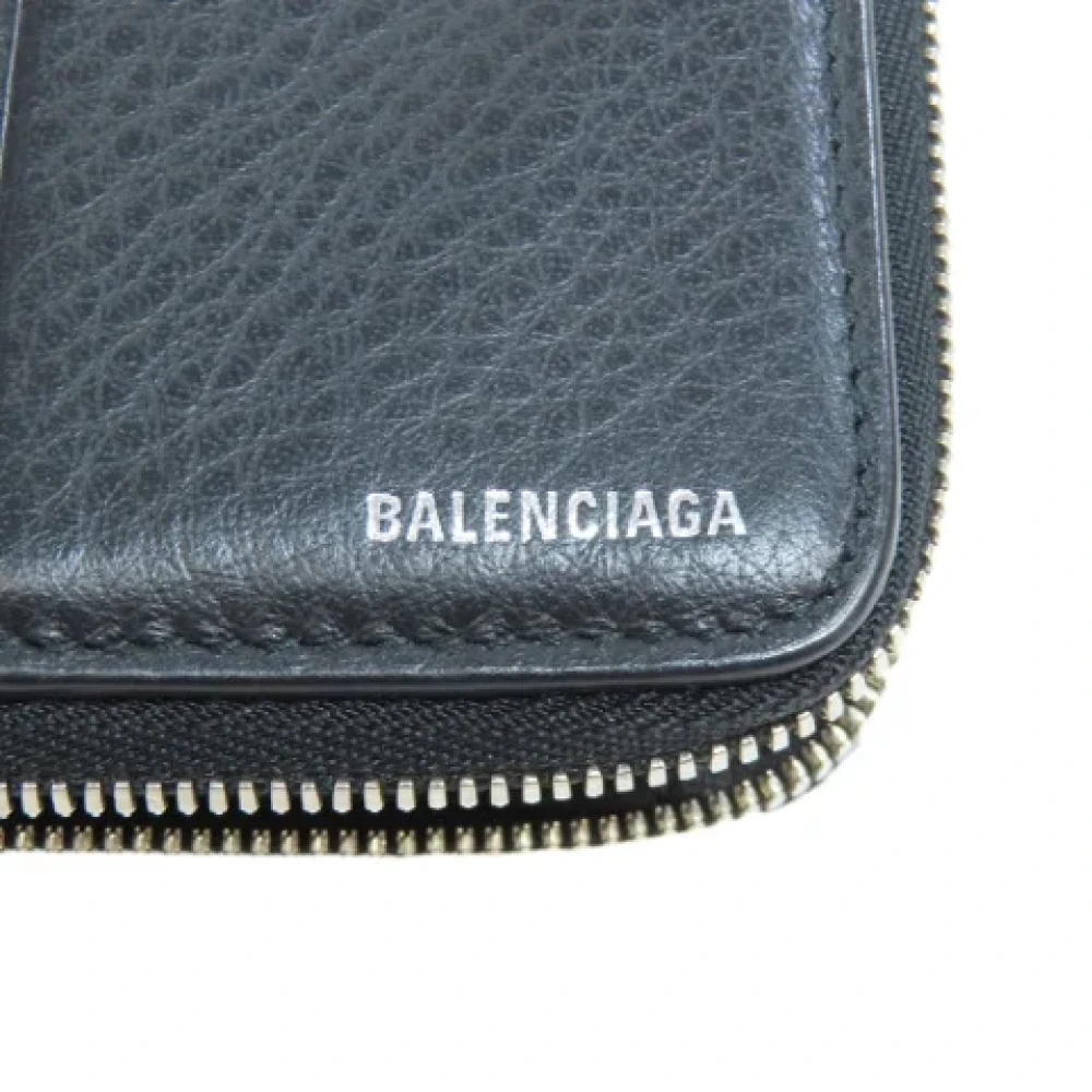 Balenciaga Vintage Pre-owned Leather wallets Black Dames