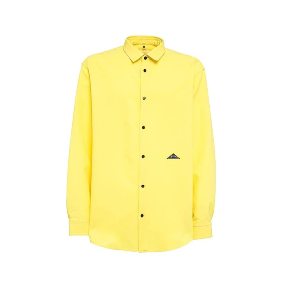 Oamc Langarm Kubler Shirt in Geel Yellow Heren