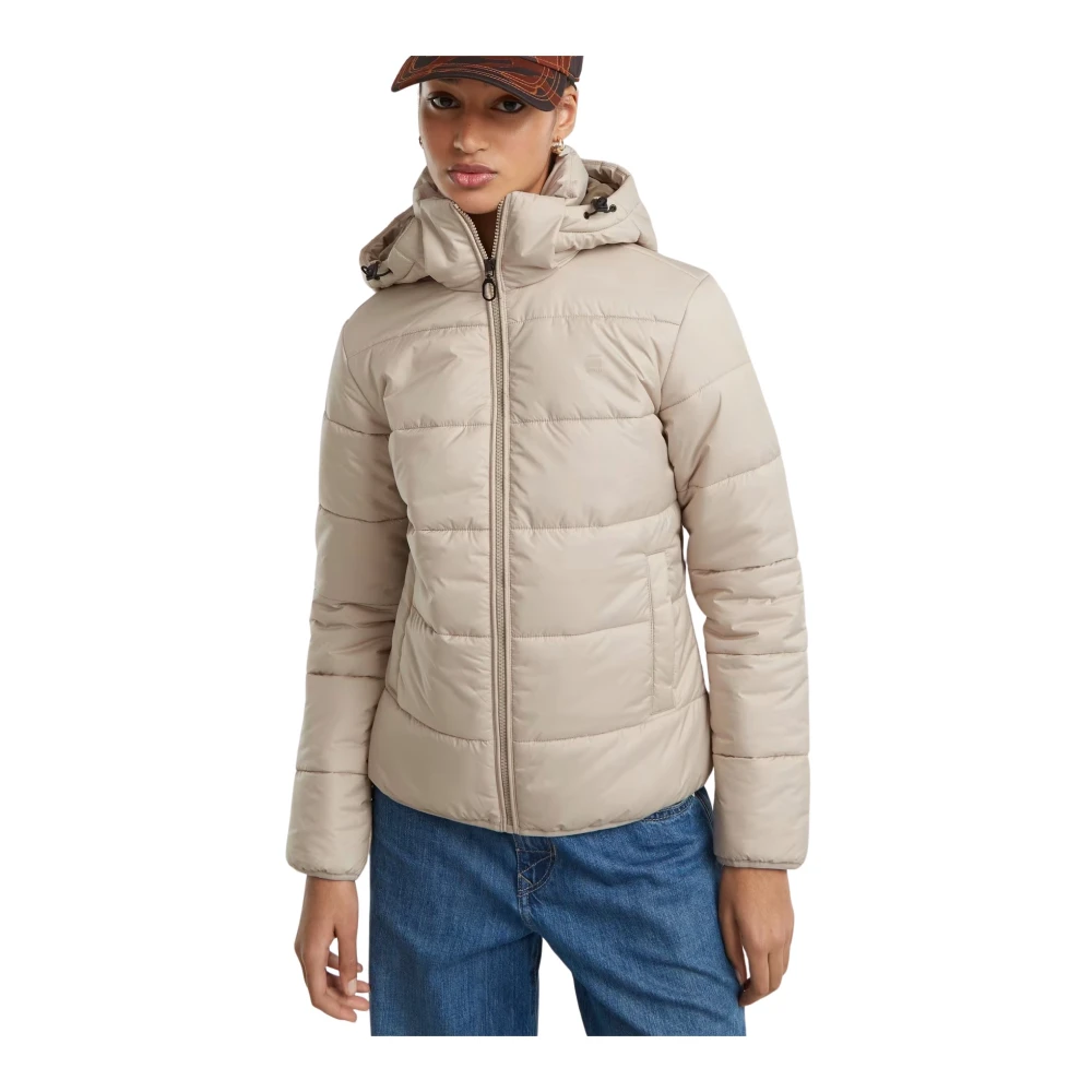 G-Star Korte Herfst Winter Jas Beige Dames