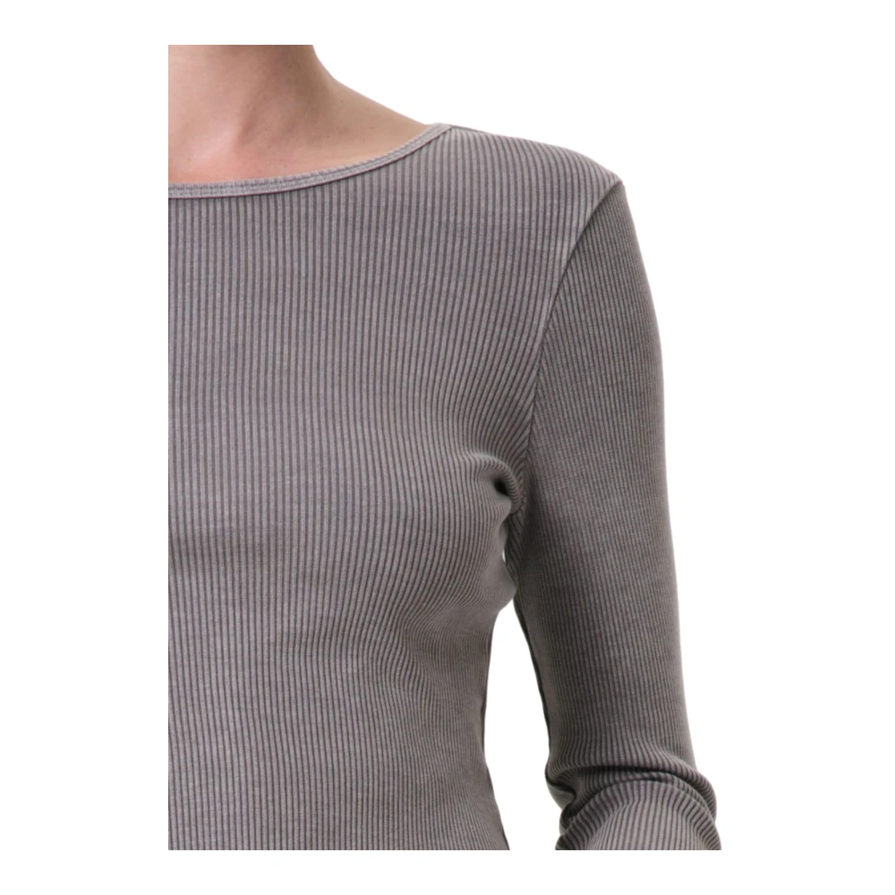 Agolde Stijlvolle T-shirt en Polo Combo Gray Dames