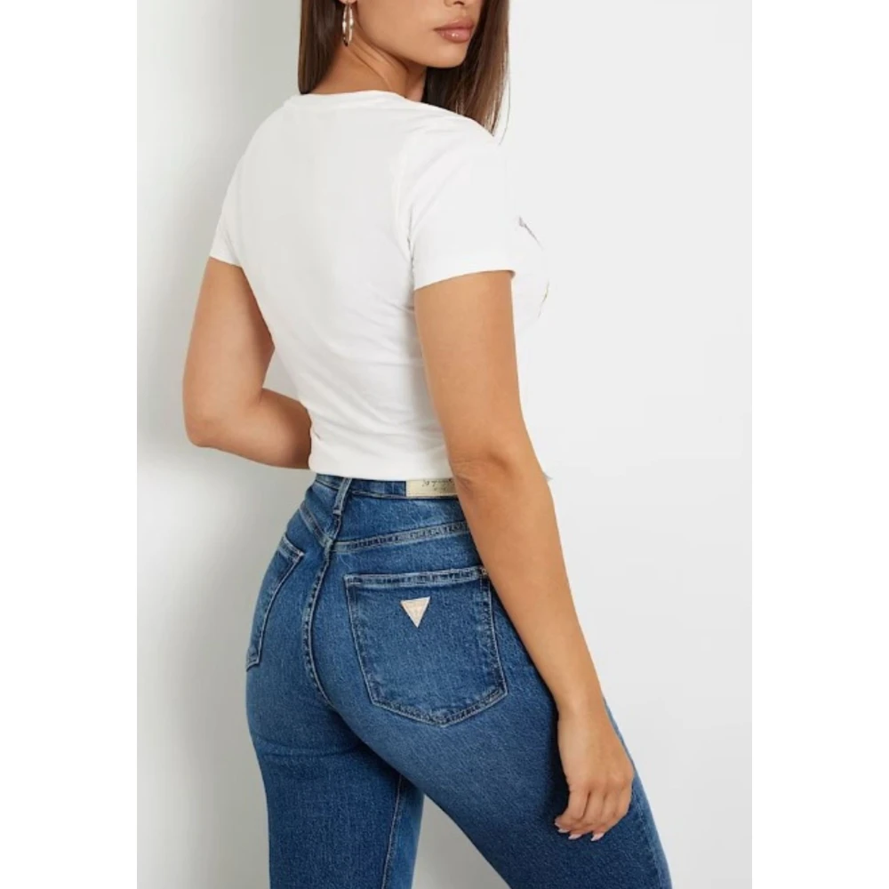 Guess Logo T-shirt voor dames White Dames