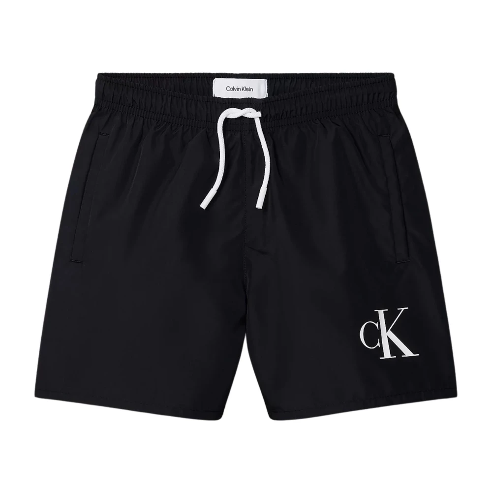 Calvin Klein Men's Black Medium Drawstring Swim Shorts