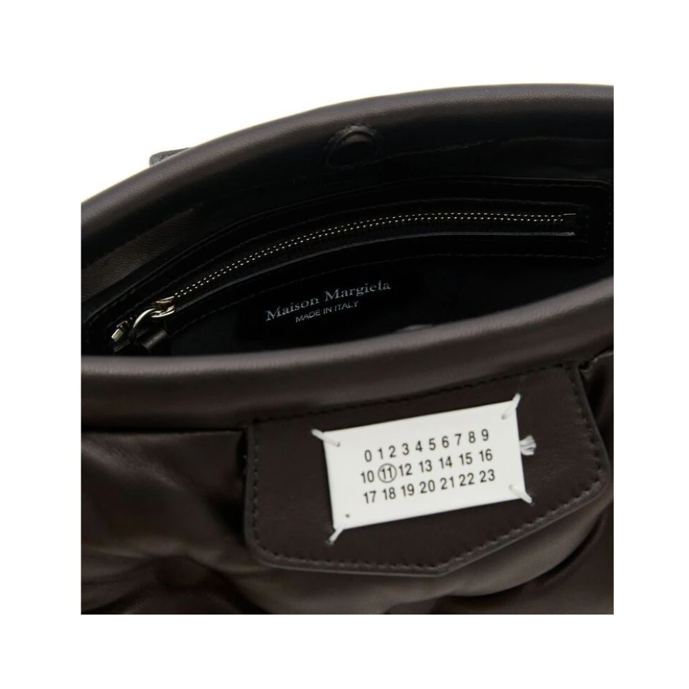 Maison Margiela Gewatteerde Zwarte Leren Heuptas Black Heren
