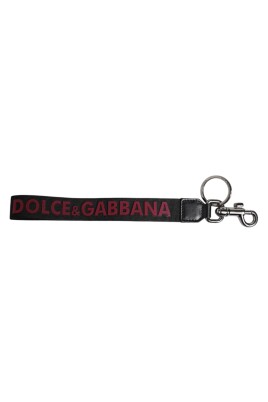 black-logo-nylon-keychain-keyring