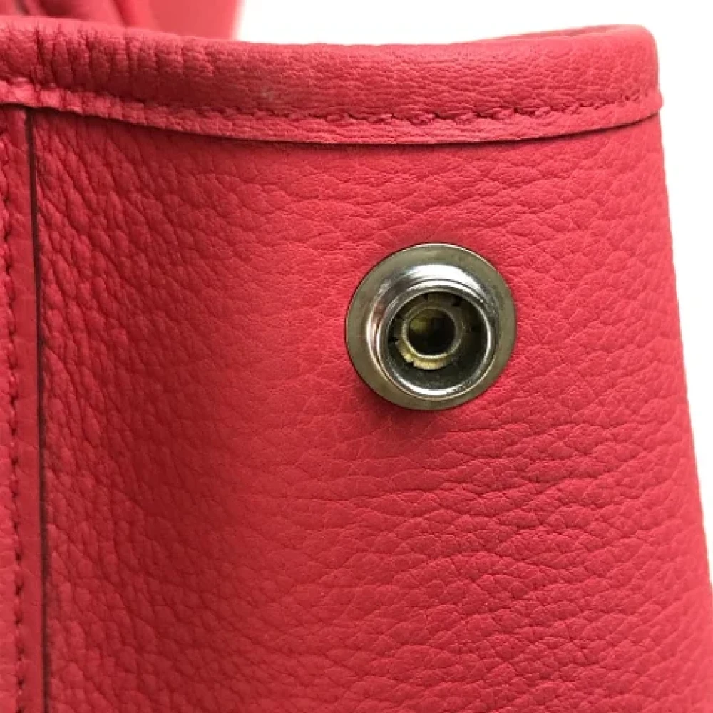 Hermès Vintage Pre-owned Leather handbags Red Dames