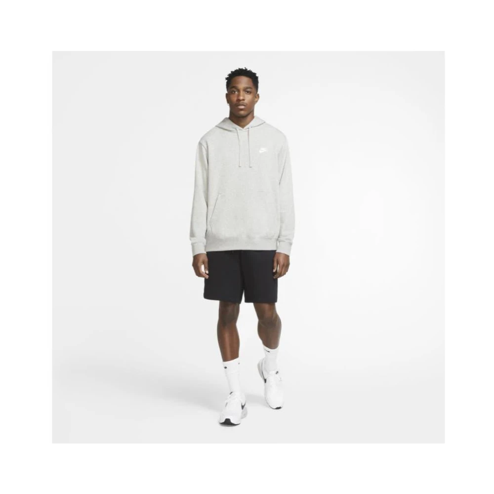 Nike Club Fleece Hoodie Gray Heren