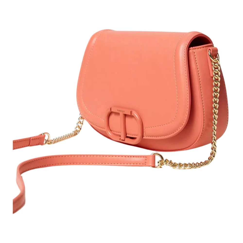 Twinset Koraal Rode Crossbody Tas Brera Stijl Red Dames