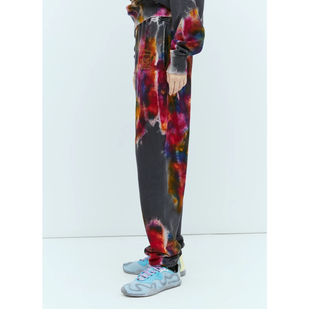 Aries Track Pants met Grafisch Motief Gray Dames