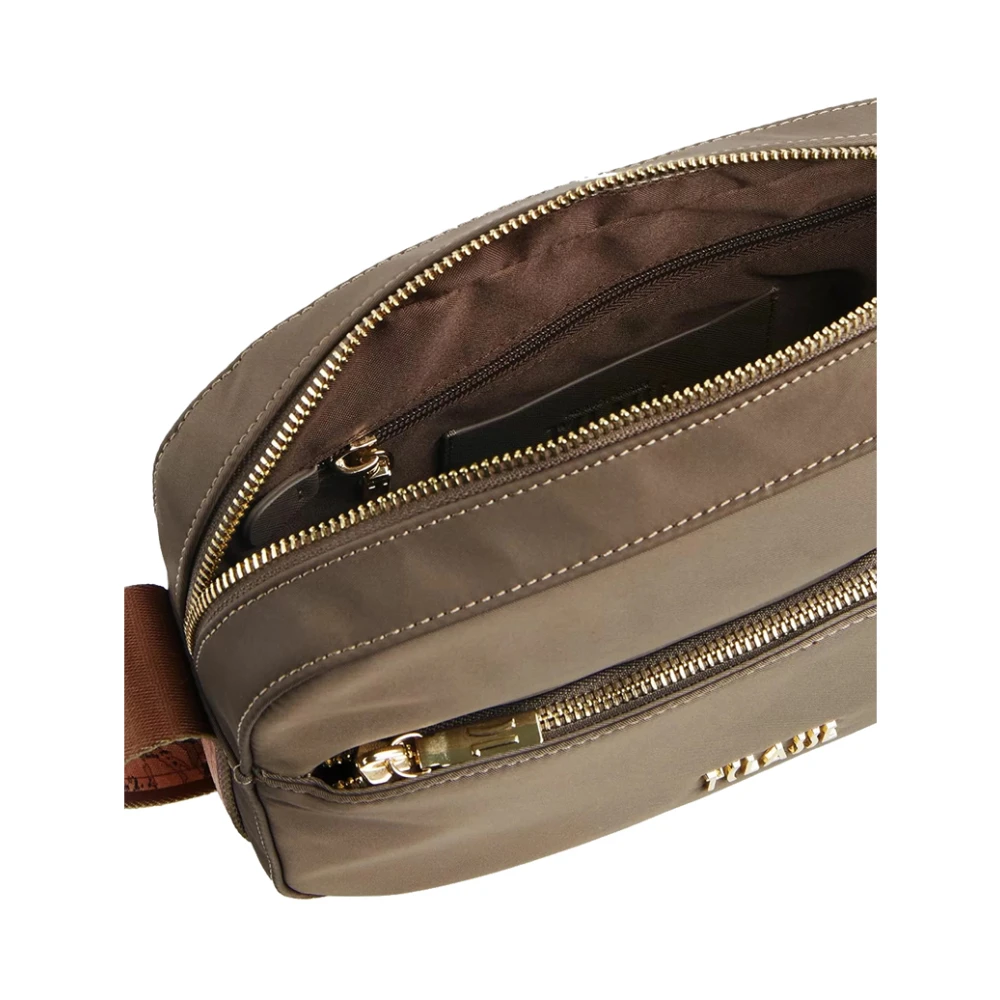 Alviero Martini 1a Classe Klassieke Geo Print Schoudertas Gray Dames