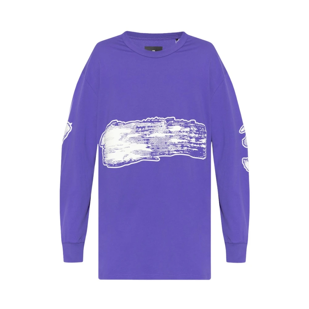 Y-3 Långärmad T-shirt Purple, Herr