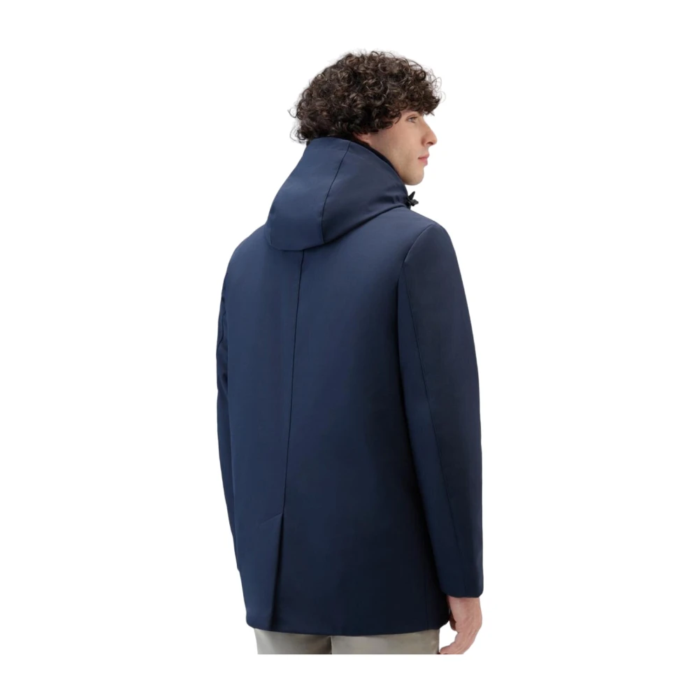 Woolrich Polyester Jassen en Parka's Blue Heren
