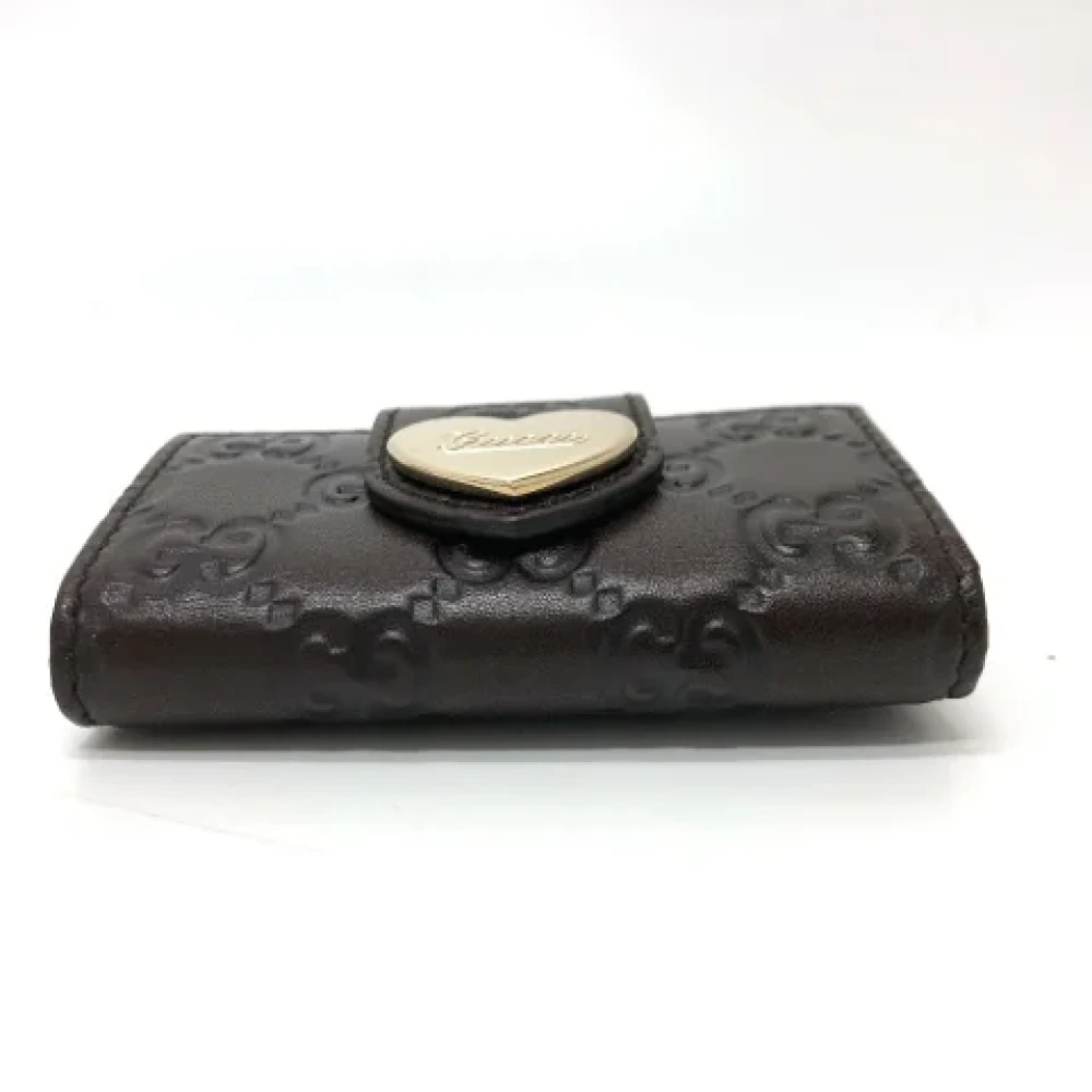 Gucci Vintage Pre-owned Leather key-holders Brown Dames