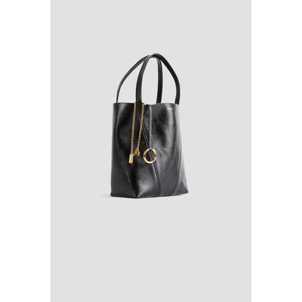 Chloé Zwarte Kleine Spin Schoudertas Black Dames