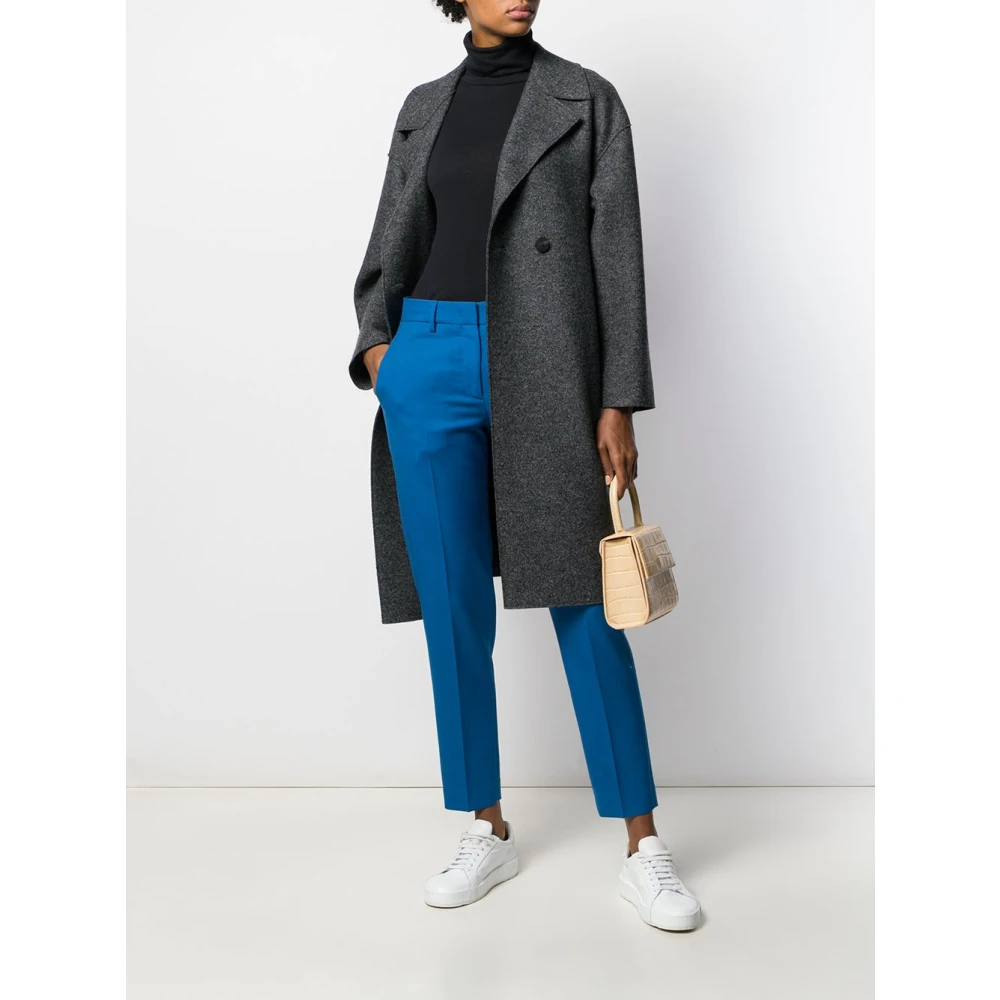 majestic filatures Navy Blue Roll Neck Sweater Blue Dames