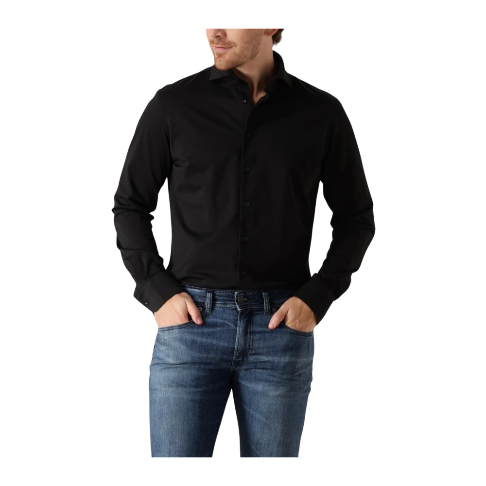 Profuomo Japanese Knitted Hemd Schwarz - Größe 40 (M) - Bild 5