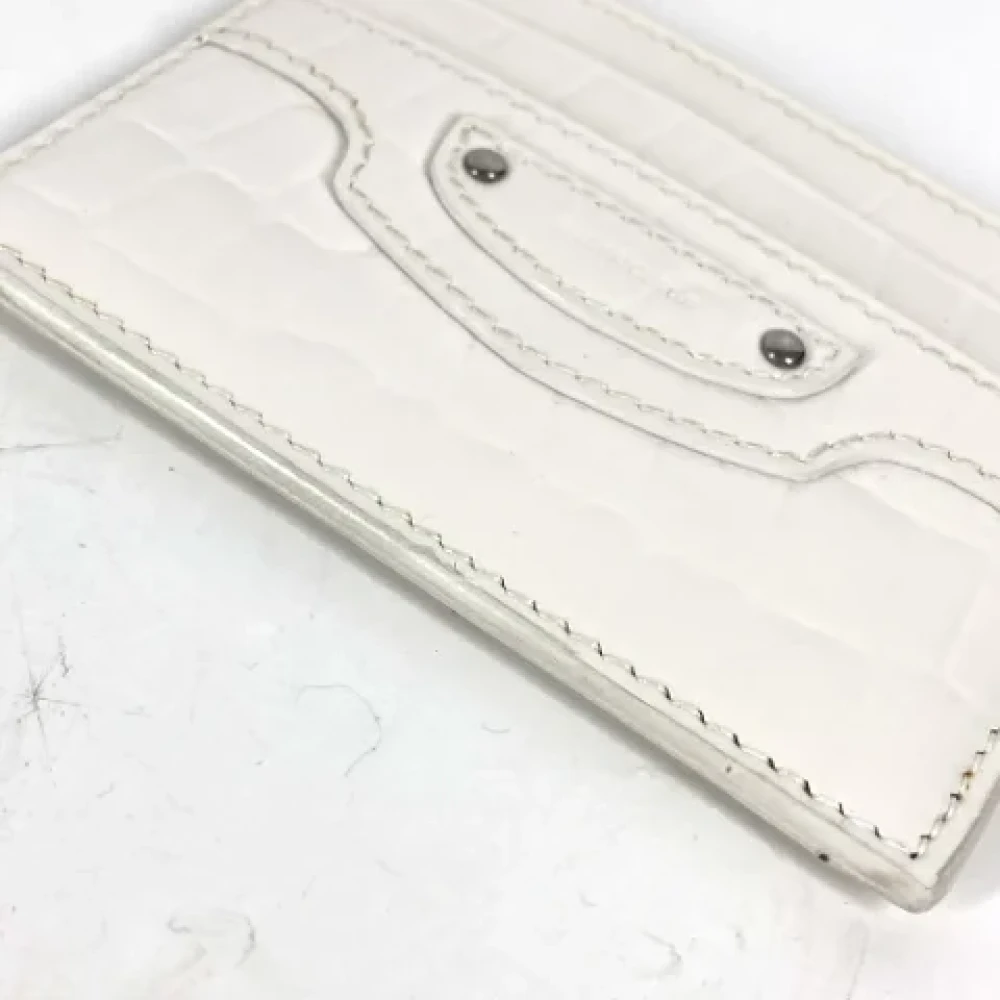 Balenciaga Vintage Pre-owned Leather wallets White Dames