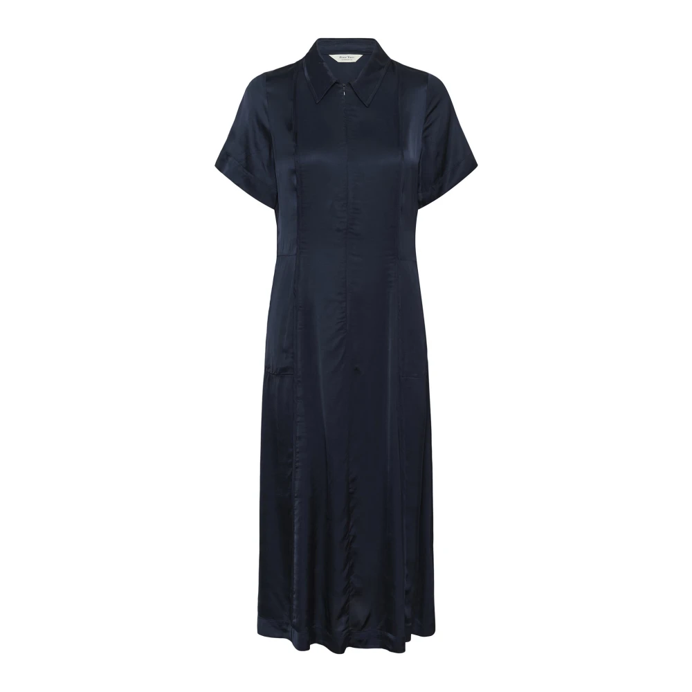 Part Two Elegante Overhemdjurk After Midnight Blue Dames