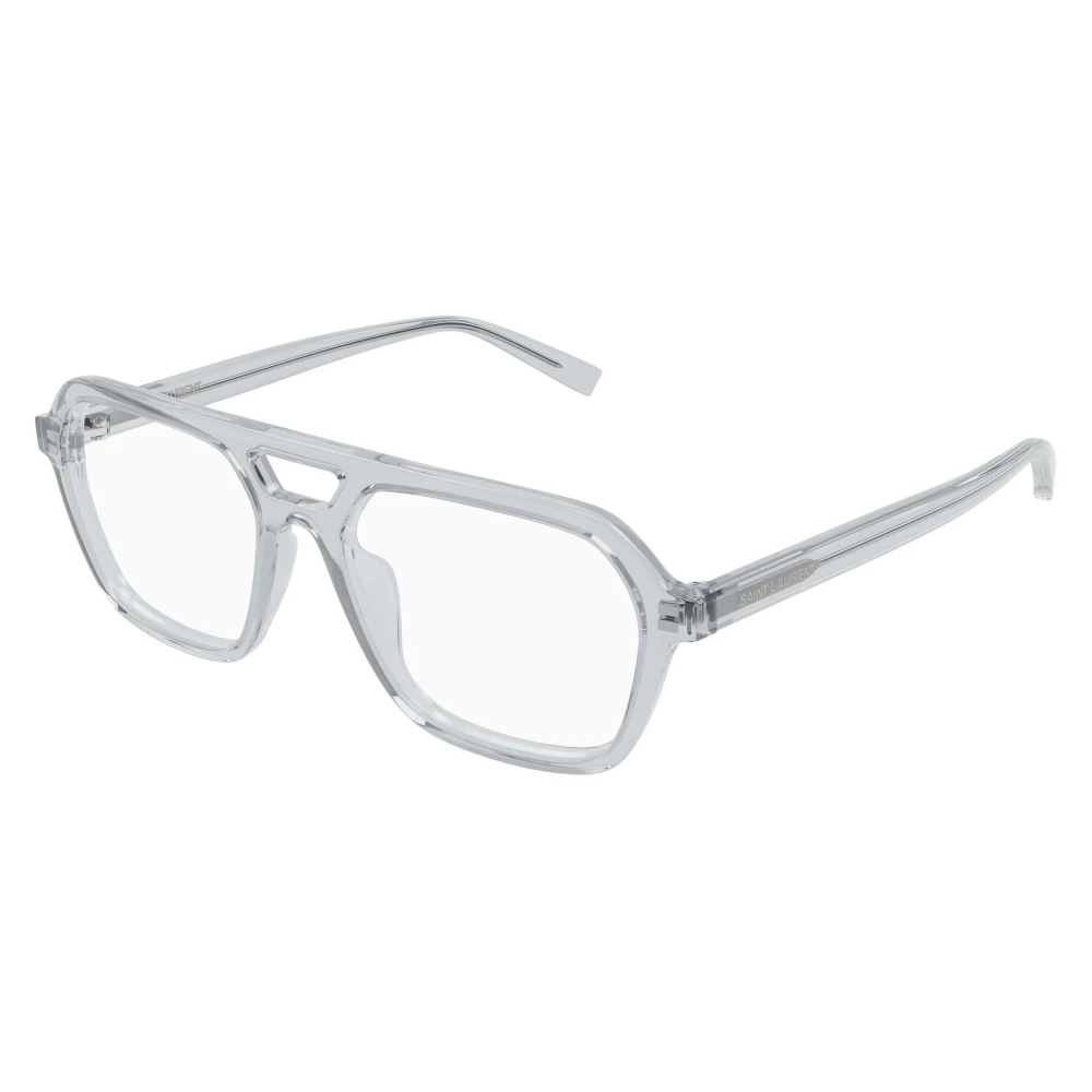 Saint Laurent Unisex Gray Glasses, 55 Mm, 905 Opt Optical Frame