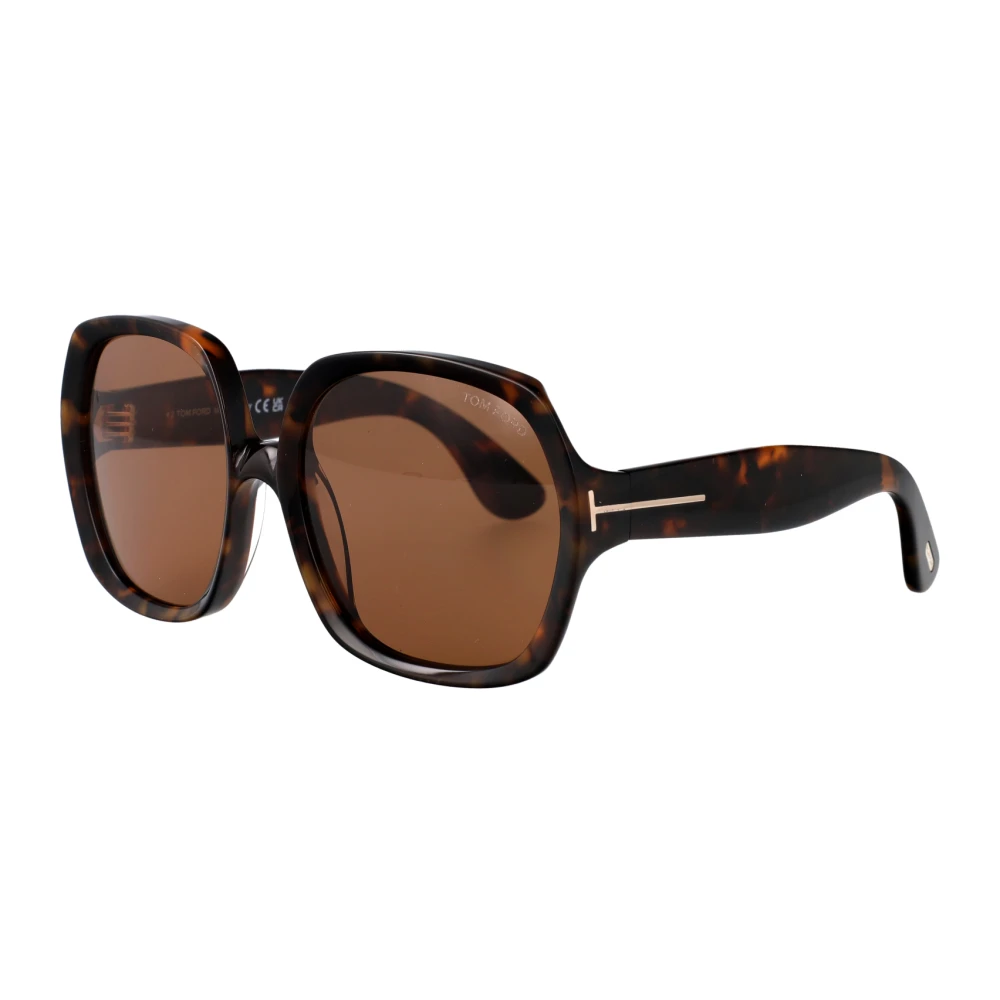 Tom Ford Brown Sunglasses, Female, 60 Mm, Saffron Sunglasses