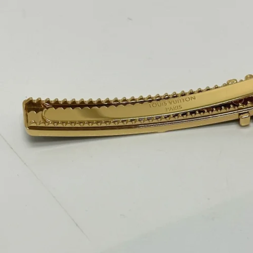 Louis Vuitton Vintage Pre-owned Metal hair-accessories Brown Dames