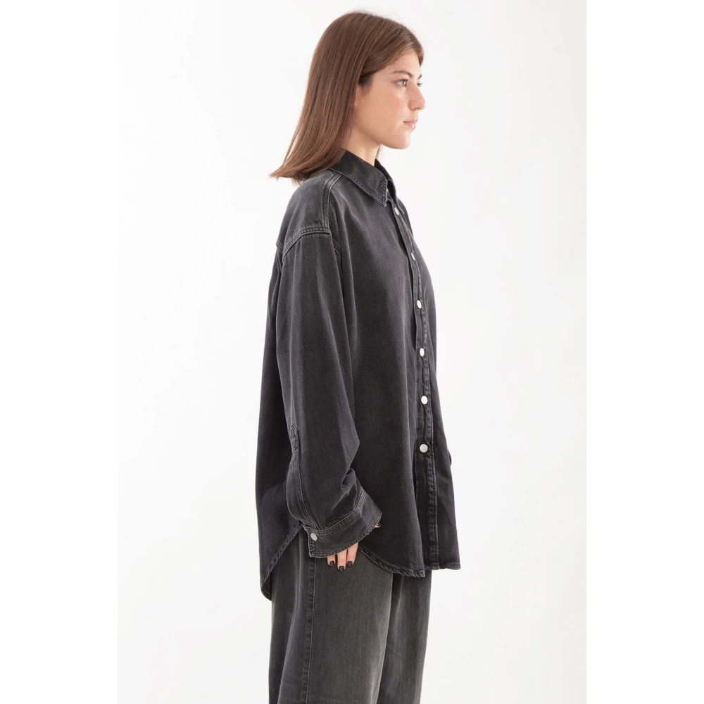 Haikure Zwarte Oversized Shirt Black Dames