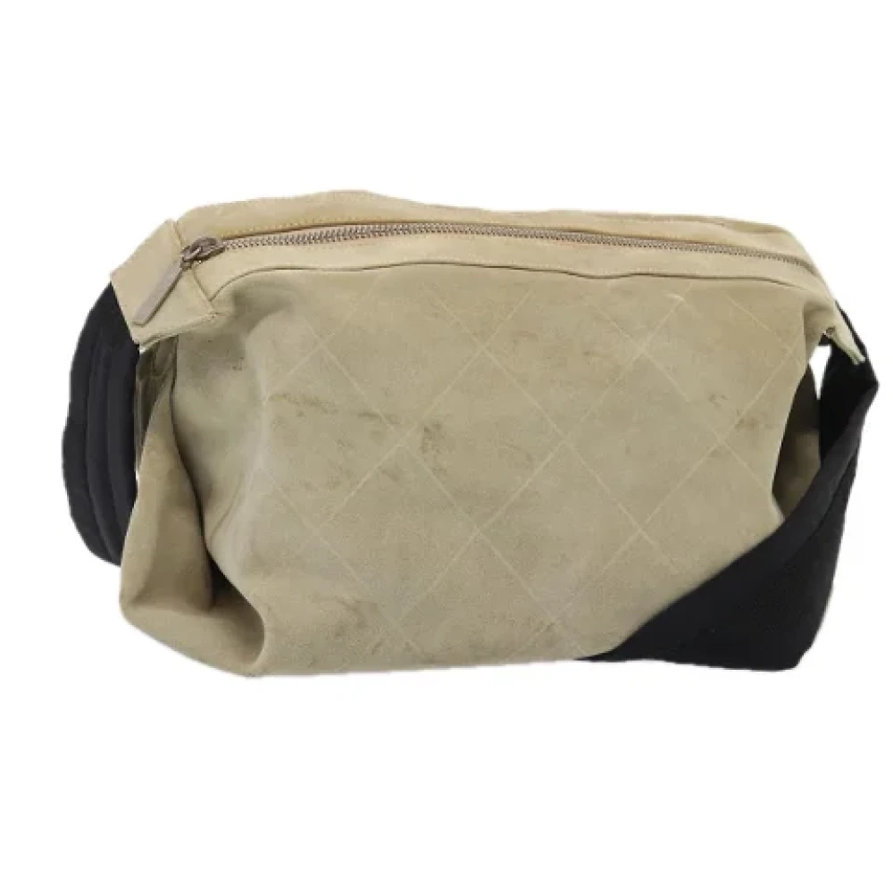 Chanel Vintage Pre-owned Suede chanel-bags Beige Dames