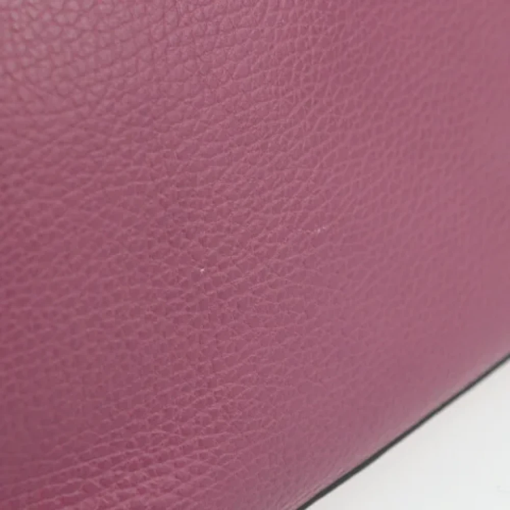 Gucci Vintage Pre-owned Leather gucci-bags Purple Dames