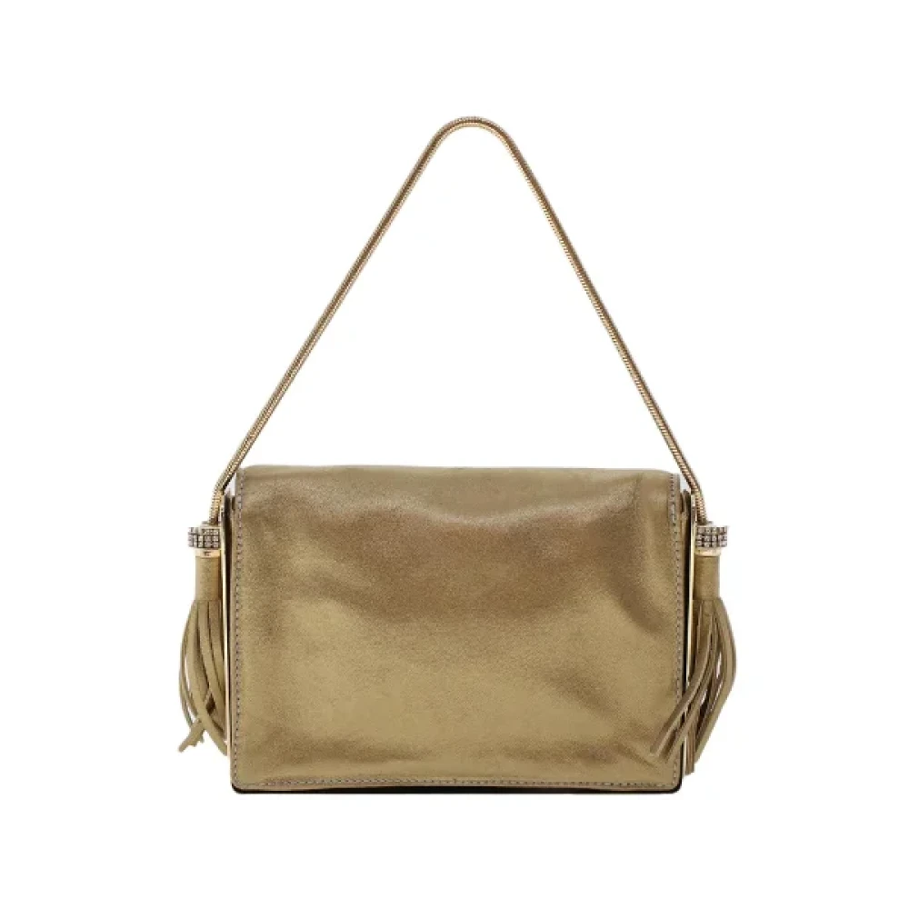 Salvatore Ferragamo Pre-owned Leather shoulder-bags Yellow Dames