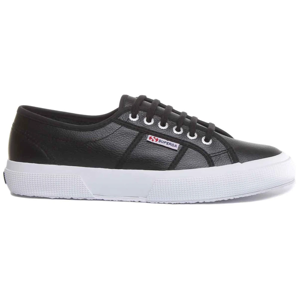 Superga Women's Black/White 999 Leather Trainers - 3 (35.5) - Image 5