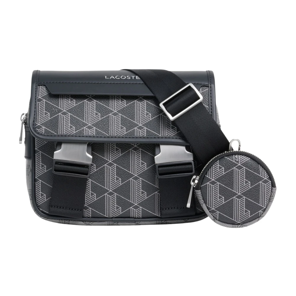 Lacoste Women's Black The Blend Messenger - Cross Body Bags - One Size - Bags