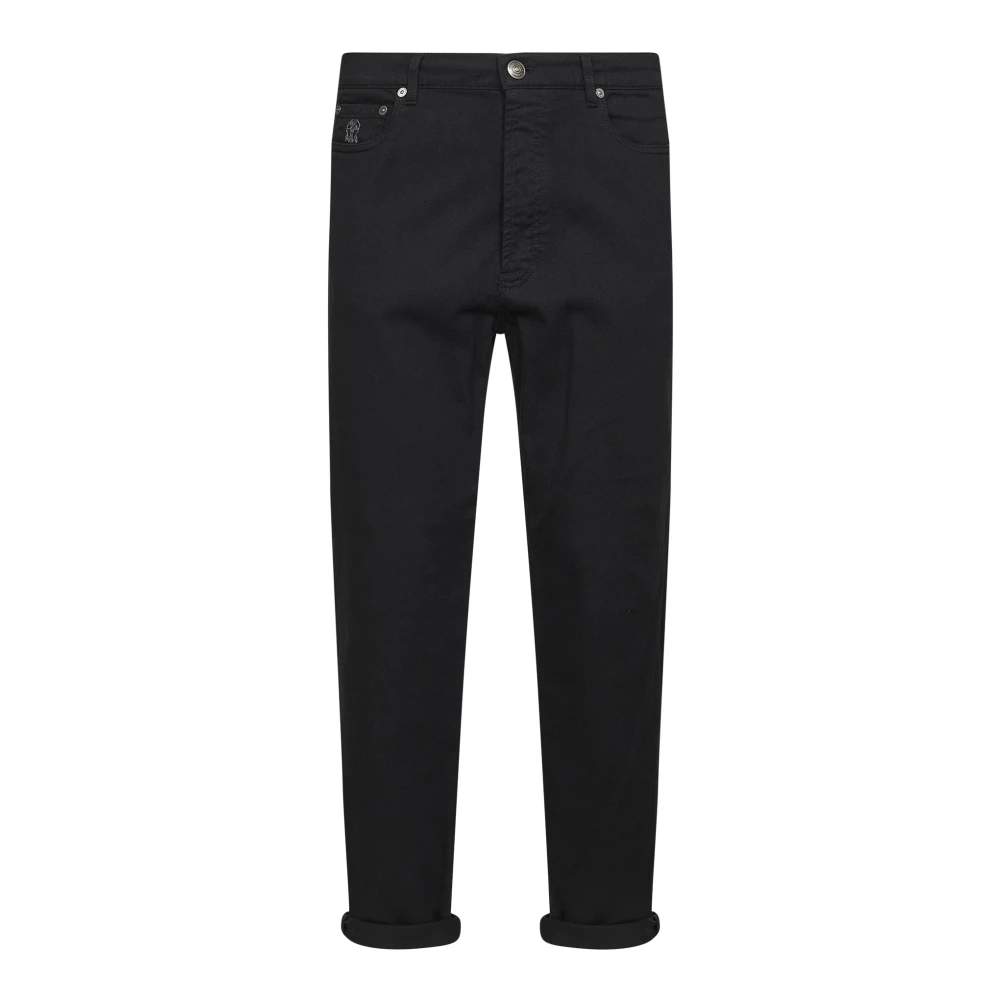 Brunello Cucinelli Men's Black Slim Fit Jeans, S, Slim-Fit Jeans