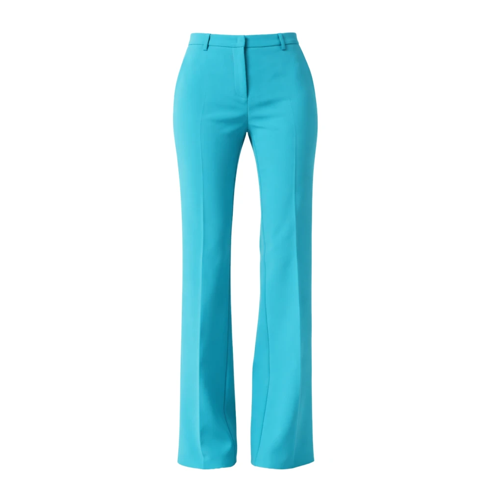 Pinko Women's Blue Straight Trousers, L, Straight Trousers