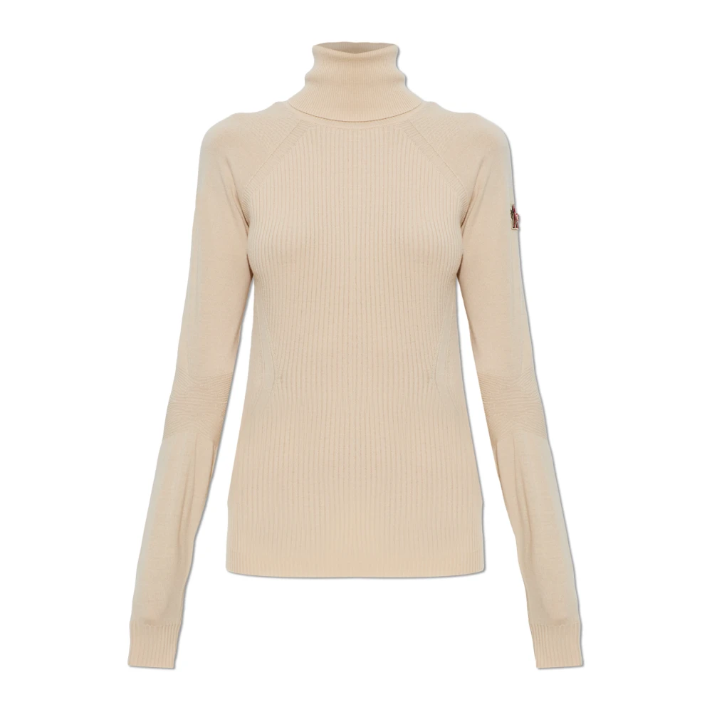 Moncler - Grenoble Apres-Ski Rollkragenpullover - Knitwear - Damen - Beige - S - Bild 6