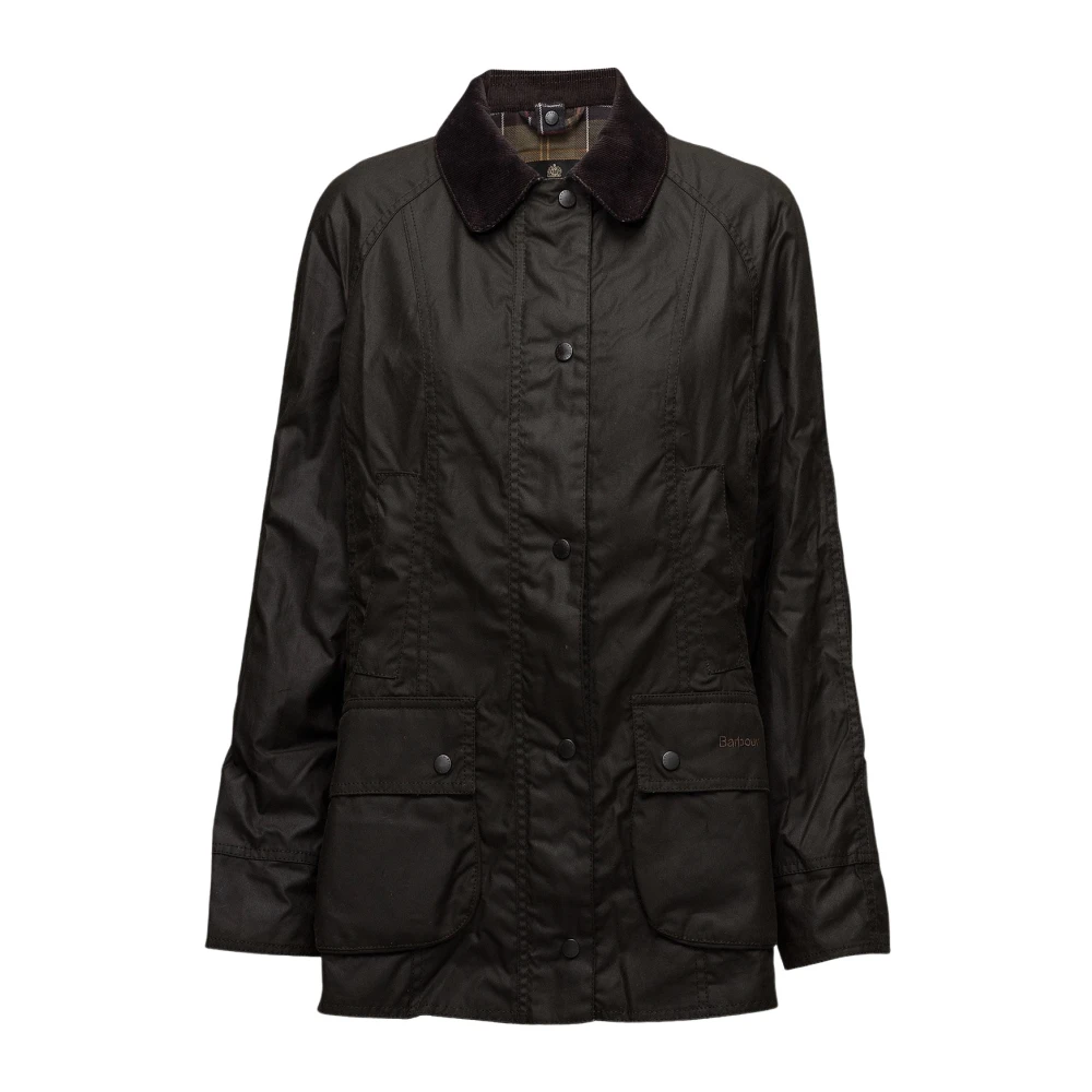 Barbour Klassieke Beaufort Waxjas voor Heren en Dames Black Dames