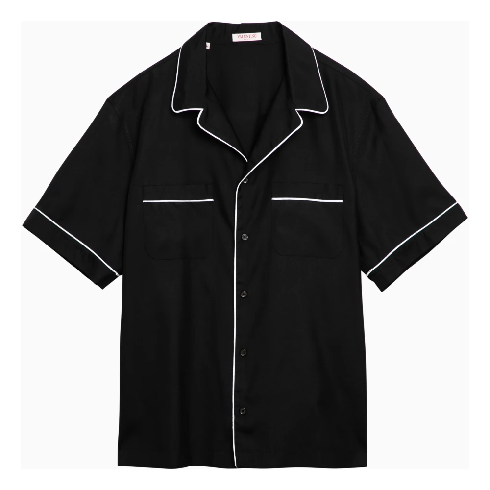 Valentino Garavani Korte mouwen overhemd Black Heren