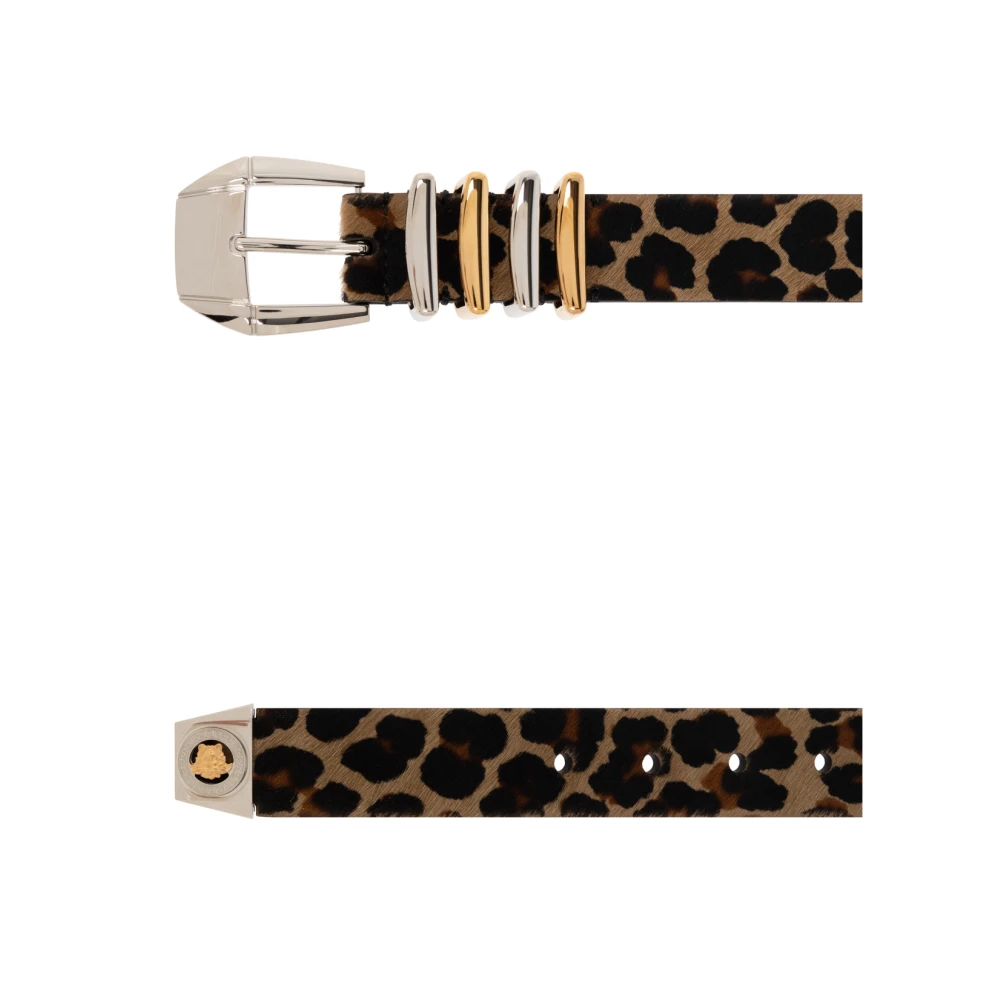 Versace Leren riem Brown Heren
