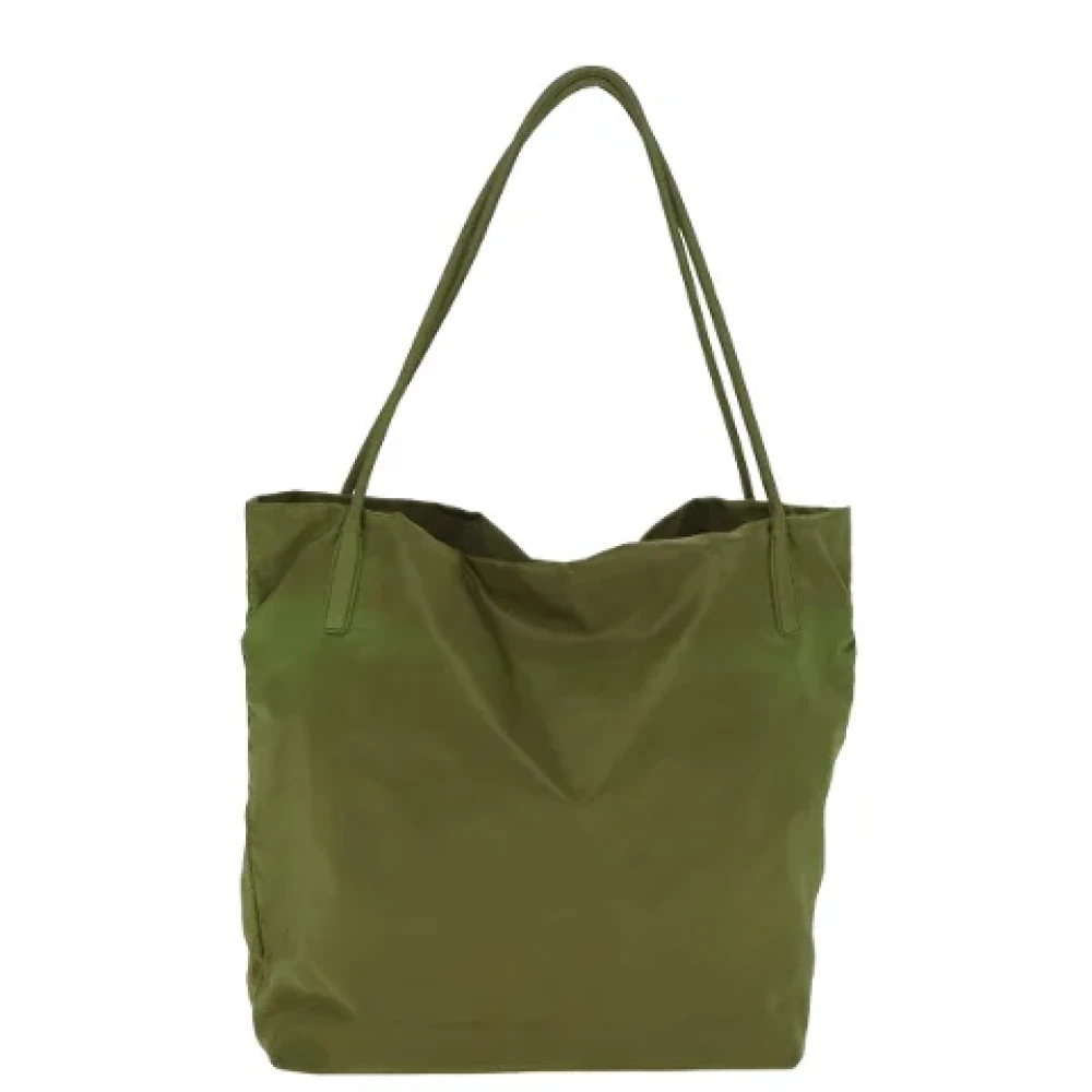 Prada Vintage Pre-owned Fabric totes Green Dames