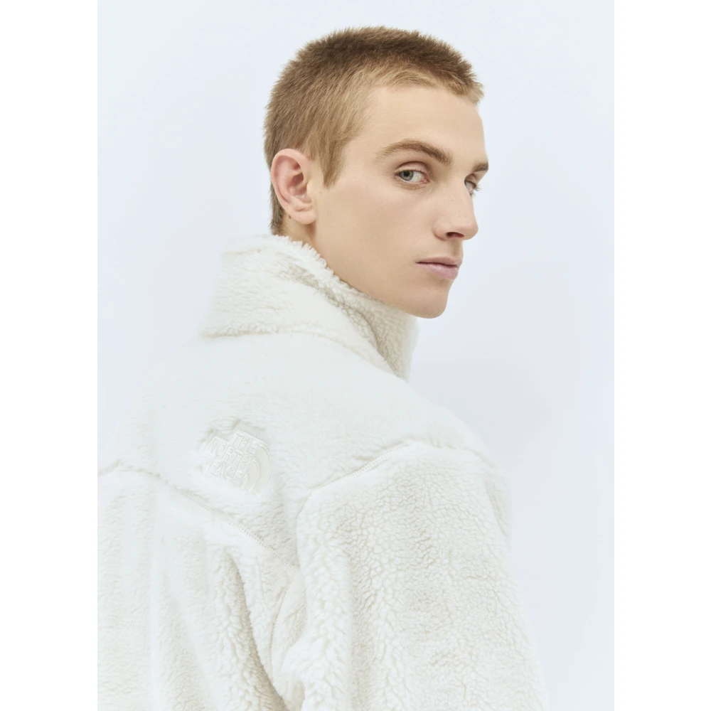 The North Face Fleece Weave Jas met Logo Motif Beige Heren